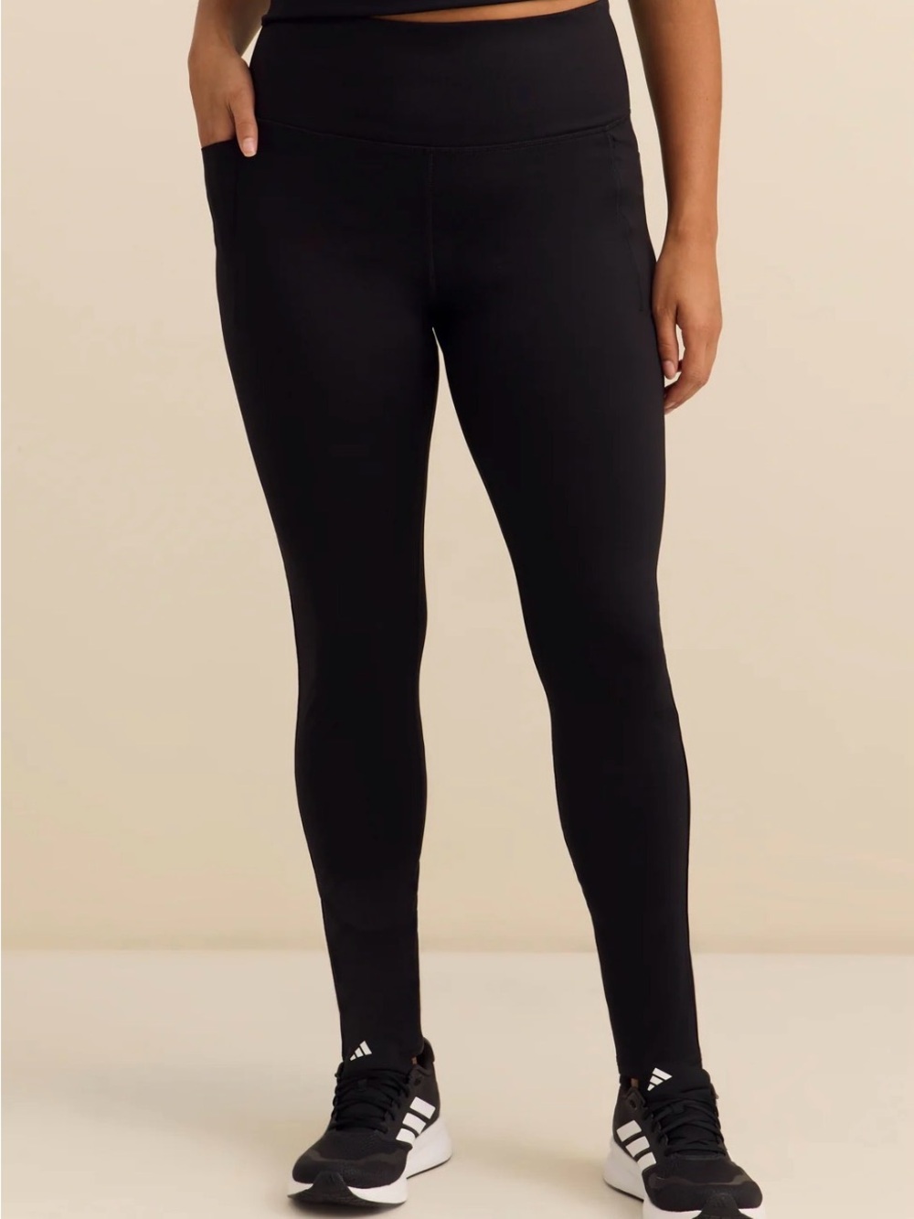 • Hyba Pulse Black Full Length Leggings
